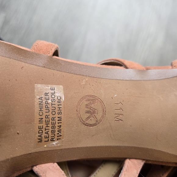 Michael Kors Sandra Suede Platform Sandal, Terra Color, Size 11 - Picture 6 of 10